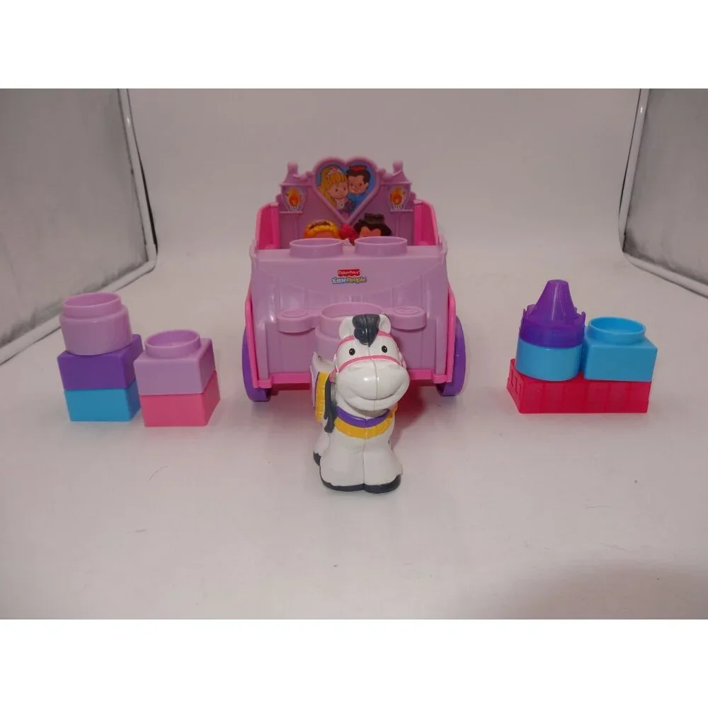Fisher-Price Little People Princess Carriage With Prince Princess‎ & Blocks